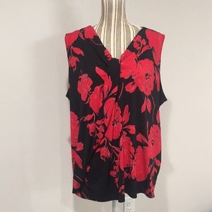 Calvin Klein printed knot neck top